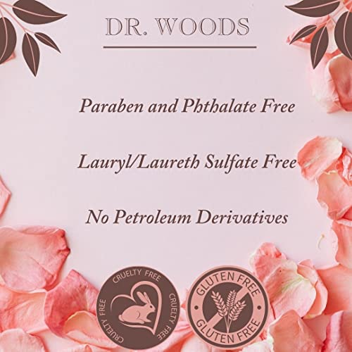 Dr. Woods Skin esfoliando o sabão de barra de rosa inglês com manteiga de karité orgânica, 5,25 onças