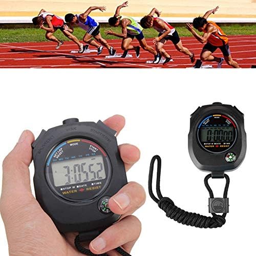 Digital Timer Timer LCD Sports Stopwatch Timer Tools Classic Chronograph Professional com Handheld WA D1O7 Stop String