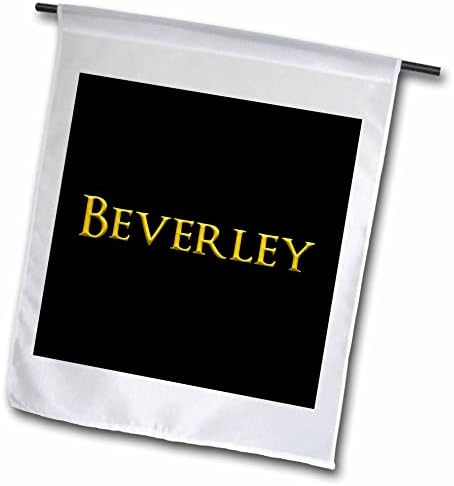 3drose beverley mainstream menina nome de bebê nos EUA. Amarelo em Amuleto Preto - Bandeiras