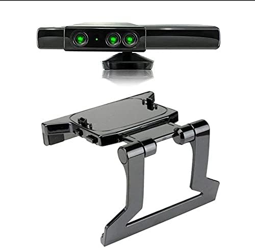 YFSDX Durável Use clipe de clipe de tv plástico preto suporte de montagem de montagem Adequado para Microsoft 360 Kinect Sensor