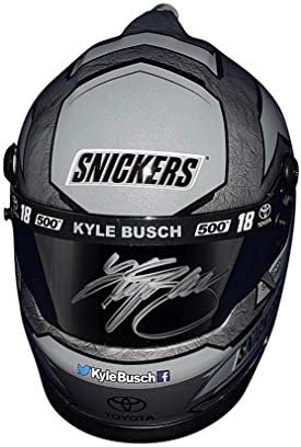 Autografado 2019 Kyle Busch 18 Snickers Silver Racing 500ª carreira Start Beam Designs da temporada de campeonato Monster Series