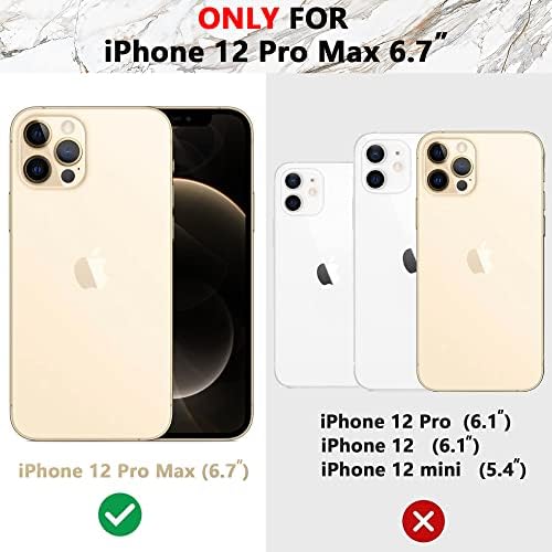Caixa de Skylmw para iPhone 12 Pro Max 6.7 2020 com protetor de tela embutido, 360 Proteção de corpo inteiro Dada camada de
