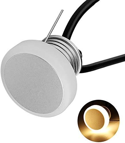 Luzes de parede embutidas do CNBRERTER LED, Mini downlight anti-Glare, 1 watt, 12V DC, iluminação de paisagem IP65 à prova