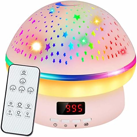 Star Projecor Night Light for Kids with Timer, Toys para meninas de 3 a 8 anos, Galaxy Rotatable Projector Infantil