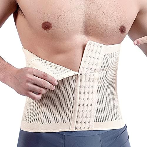 Cinto de cintura respirável chyjoey para a cintura masculina, o treinador de treino da cintura Shapewear, ginásio de banda de barriga de malha