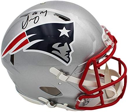 Sony Michel autografou/assinado New England Speed ​​Speed ​​Helmet