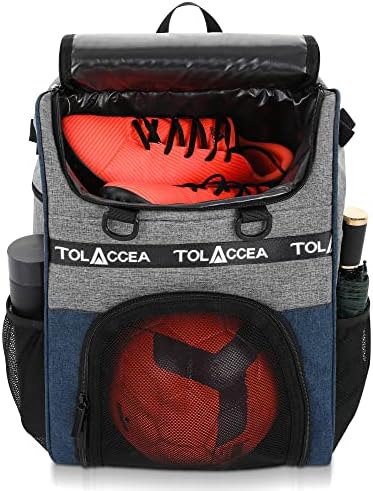 Mochila de futebol de futebol juvenil com compartimento de bola para garotos e mochila de basquete para homens para homens Mulheres