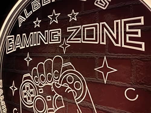 Nome personalizado NOXTROND NOME NEON GAMING SPILHO, Decor de parede de parede de salas de caça personalizável liderada