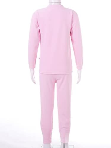 Conjunto de roupas íntimas térmicas Huimingda para meninos de meninos de manga longa Tops térmicos Long Johns Conjunto