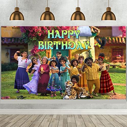 Cartoon Magic Movie Beddrop Magical Princess Photography Background 5 x 3ft Banner de feliz aniversário para meninas garotos