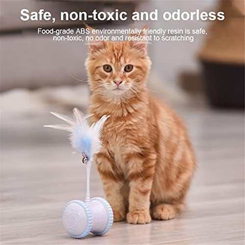 WZHSDKL Interactive Pet Dog Cats Toy elétrico Micro USB Tumbler movido Automaticamente as rodas rotativas de bola de varinha