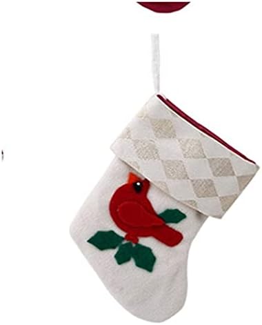 Alremo Huangxing - Mini meias de Natal, casca de natal Decorações de ornamentos de árvore de Natal