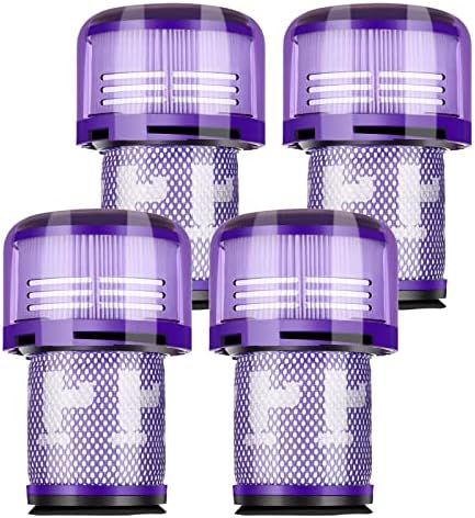 4 Filtros de substituição de embalagem para Dyson V12 Detectar Slim, V12 Detectar Slim Extra e V12 Detectar o filtro HEPA sem