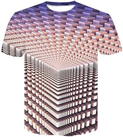 2023 Novo moda masculina 3D Print T camisetas engraçadas gráficos Pattern Pattern Crewneck Manga curta camiseta camiseta