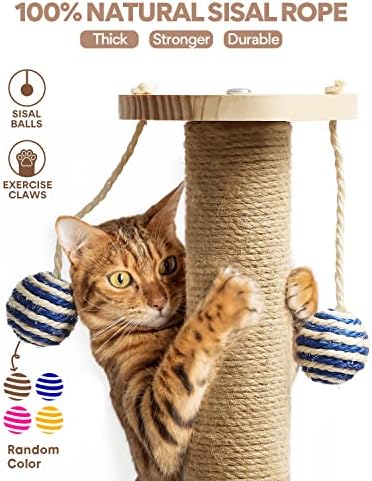 Mora animais de estimação Cat Postagens de arranhões para gatos internos arranhões Postagem 4 em 1 Design Kitten Scratcher