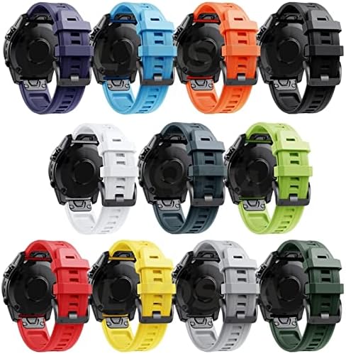 Ganyuu Silicone Official 26 mm Redução rápida RELATA VABELA DE VIRMA DE PROBLEMA PARA GARmin Fenix ​​7 7x 6 6x 5x 5 3 HR Smart Watch
