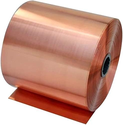 Xunkuaenxuan metal foil de cobre folha de cobre folha de cobre placa de metal Corte de cinto de trabalho Rolls- Uso geral Contratantes de bricolage 300 * 1000mm Placa de latão