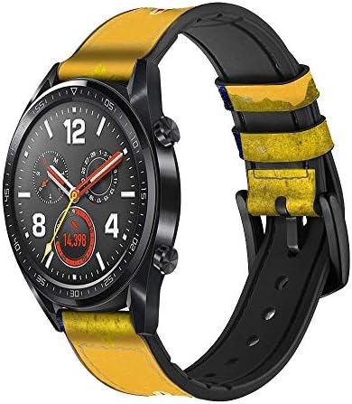 CA0540 Romania Flag de couro Smart Watch Band Strap for Wristwatch Smartwatch Smart Watch Tamanho