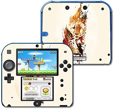 Mightyskins Skin Compatível com Nintendo 2DS - Splatter do Cheetah | Tampa protetora, durável e exclusiva do encomendamento