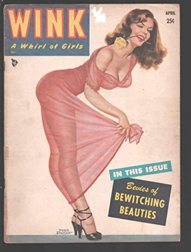 Wink 4/1951-Classic Peter Driben Pin-Up Girl Cover-Cheecake