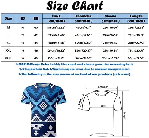 XXBR Mens Soldado T-shirts de manga curta, Summer Aztec Boho Print Vintage Tops Sports Sports Crewneck Casual Tee Camiseta