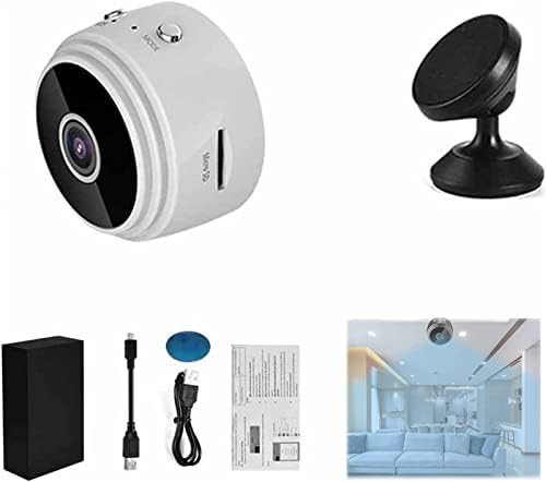TGMall Zone Flex Camera, Zone Flex Mini Wireless Camera, Mini 1080p Câmera de Segurança Magnética Sem fio de alta definição,