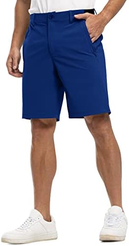 Shorts de golfe masculinos rdruko alongam -se seco de 9 vestido casual leve shorts atléticos com bolsos