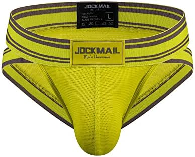 JockMail Mesh Athletic Apopters Mens Briefs Roupa Comfort Comfort Male Rouphe para Gym Sport