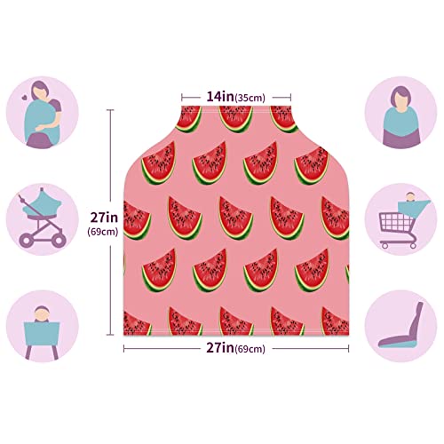 Capas de assento de carro para bebês frutas frescas melancia pinge rosa pano de fundo tampa de enfermagem capa de carrinho
