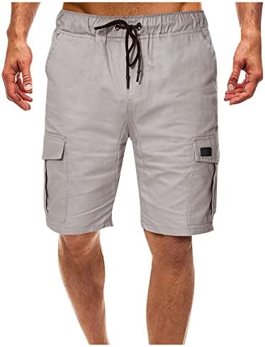 Ymosrh shorts masculinos de verão Casual ao ar livre bolsos de retalhos de gestão de calças de ferramentas de ferramentas