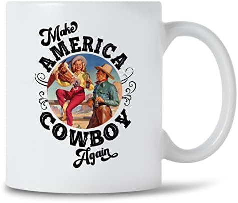 DST Apparel Co Faça America Cowboy novamente caneca para Cowgirls País Western Small Town Girl Coffee Caneca Presente Apoie