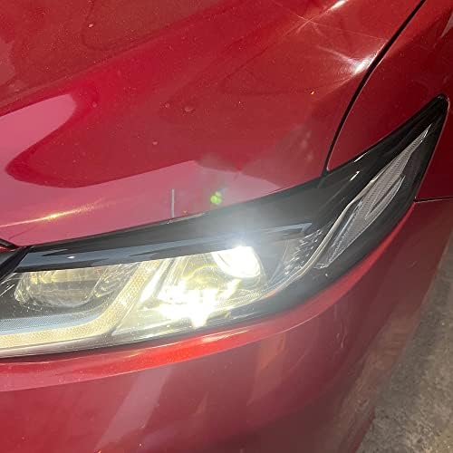 XHFARCE Black Black Headlight Eyelid Tampa de decoração de barra de barragem para Toyota Camry 2022 2021 2020 2019