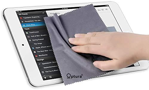 Optura HD Premium Materiais Pano de limpeza de microfibra para todos os iPads eletrônicos, iPhones, TV inteligente, telefones