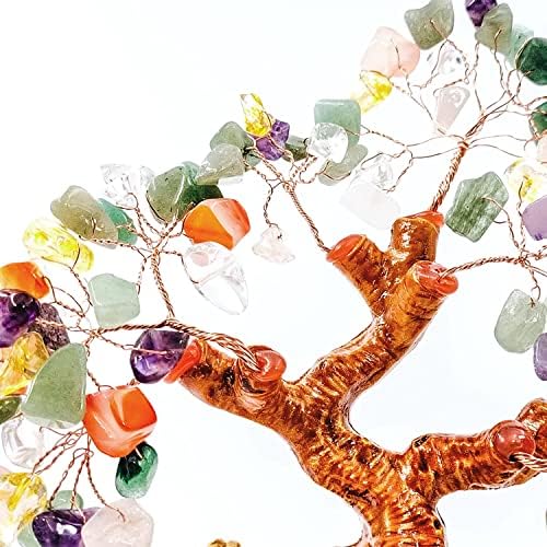 Xiehe-Shop Crystal Fortune Tree, Gold Money Tree Feng Shui Ornament para trazer riqueza, sorte, prosperidade, sucesso,