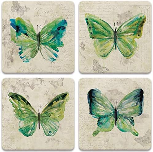 Coasterstone AS461 Drink Coasters, 4,25 , Butterfly