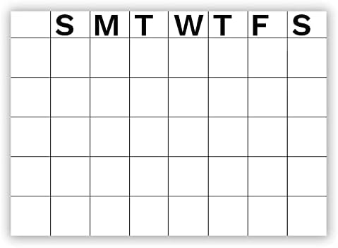 O planejador mensal sem data dias e meses em branco