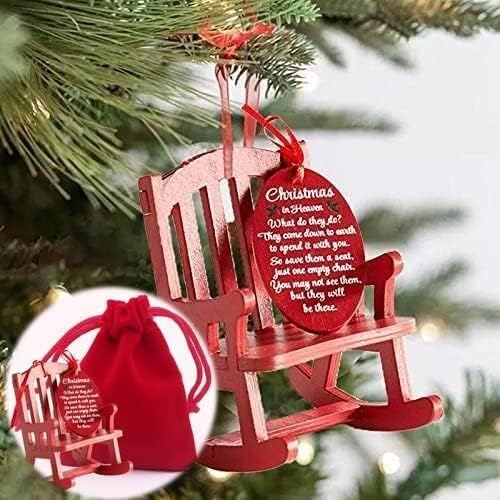 Esout Natal no céu com cadeira, com decoração de casa significativa de sinal de etiqueta para a árvore de Natal