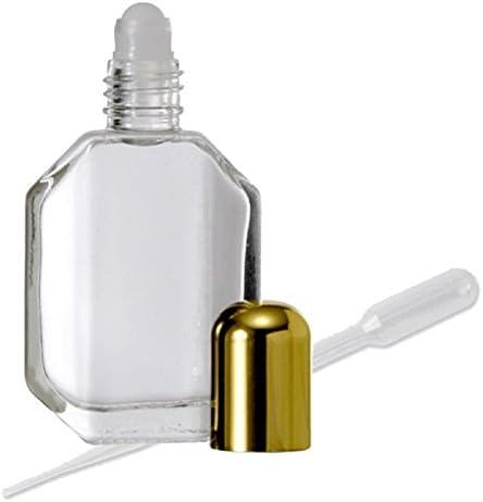 GRAND PARFUMS PARFUMA ROLL-ON PERFUME ROLOPLABILIDADE, VIDRO FACETADO, CAP DE OURO 1/2 oz 15ml com funil e transferência de pipeta