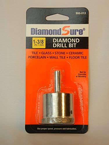 1-3/8 35,1 mm Diamondsure Diamond Bit Burs Swer para vidro, azulejo, granito, cerâmica, porcelana, pedra
