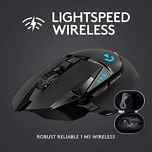 Caixa do mouse de jogos sem fio Leyjeen compatível com Logitech G502 Lightspeed Wireless Gaming Mouse