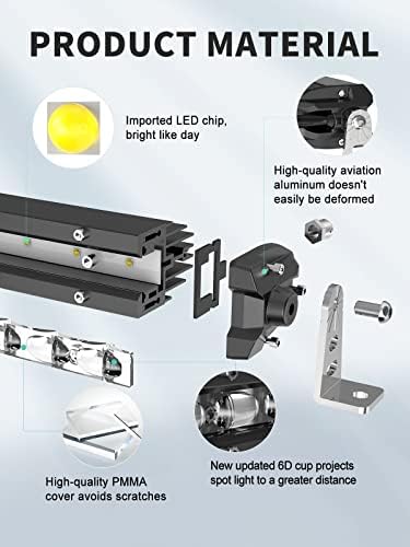 Mayello 4 polegadas LED POD LUZES+MAYELLO LED LUZ BARRA CURVADA 20+MAYELLO A-PILLAR A PILLECHILE