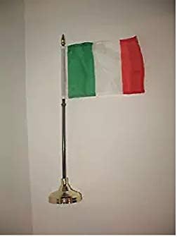 Itália Bandeira Italiana 4 X6 Conjunto de ouro Base de ouro