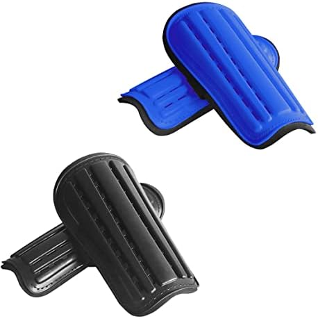 2 pares canela de futebol para adultos e jovens, 4mm engross e Eva Soccer Shin Guards Equipamento de futebol de equipamento de proteção para crianças, meninos, meninas