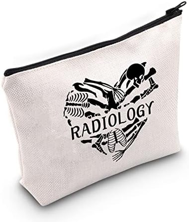 G2TUP Técnico Radiologista Presente Coração Radiologia Bolsa de Maquiagem de Raio X Tecnologia Bolsa Cosmética Radiologia