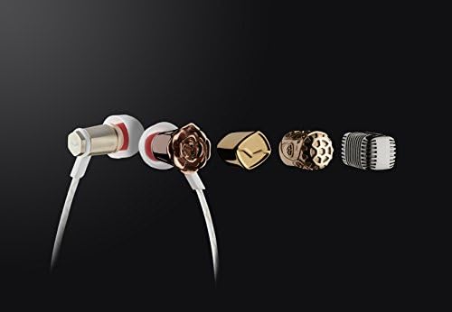 V-Moda Forza Metallo In-ear fones de ouvido com 3-Button Remote & Microfone-Dispositivos Samsung e Android, Rose Gold