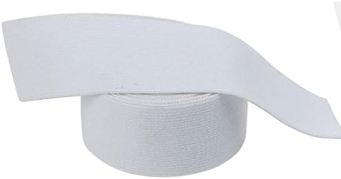 Cotowin, de 2 polegadas, elástico de pelúcia branca, elástico de costura confortável e confortável - 3 jardas