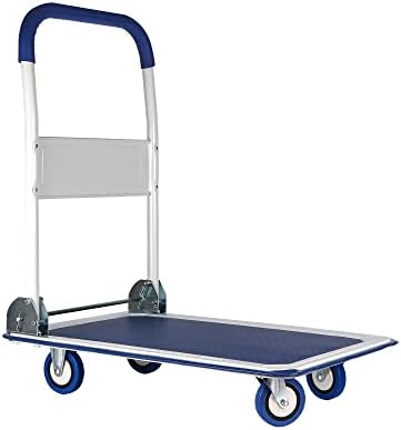 Aparelo vitalício atualizado atualizou o carrinho dobrável Push Dolly | 330 lbs. CAPACIONAÇÃO PLATAGEM MOVENCIDADE CAMINHOR