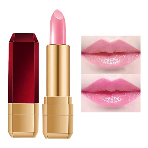 WGUST Lipstick Flask Lip Sticuço Após aplicar batom, ele se transforma em batom rosa hidratante hidratante
