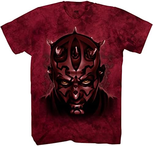 Star Wars Darth Maul Face Tie Dye Men's Adult Graphic T-Shirt