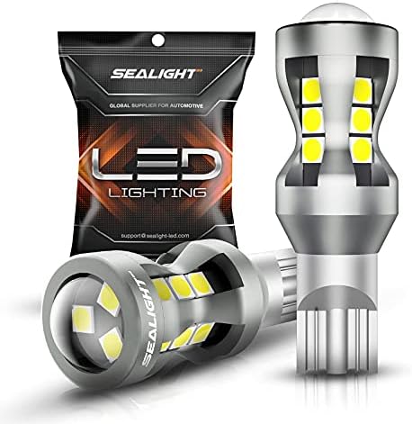 Sealight 194 lâmpadas LED 6000k Branco, 921 lâmpadas LED, 912 921 LED BULBA LUZ REVERSA, 68 2825 T10 W5W 3030 lascas LED
